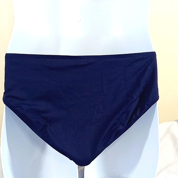 NEW Andie Bikini Bottom XL Extra Large Navy Blue Summer Vacation Swim - Picture 3 of 4